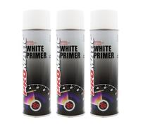 PROTOUCH 3x Promatic White Primer Spray Paint, 500ml, Fast Drying, for Wood, Metal, Aluminium