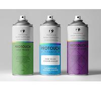 PROTOUCH FOR RANGE ROVER 737 ZAMBEZI SILVER CAR PAINT PRIMER LACQUER SPRAY AEROSOL KIT