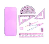 Protractor and Compass Set, Math Compass and Protractor Set | Mathematical Geometry Sets,Complete Geometry Kit with Storage for Students, Students Study Tasks