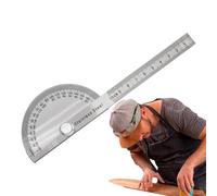 Protractor Angle Detector, Woodworking Ruler with 0-180 Degree - Woodworking Ruler, Angle Measuring Tool, Mathematical Protractor for Measuring Angle