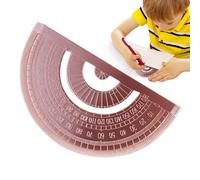 Protractor Angle Finder | Angle Measurement Tool | Metal 180 Degree Precision Protractor Tool for Carpentry Construction Drafting Geometry Students Engineering Woodworking Accurate Measurement