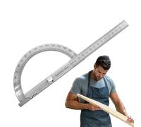 Protractor Angle Finder: Woodworking Ruler with 0-180 Degree, Precision Angle Gauge for Construction and Geometry | Angle Measuring Tool for Application