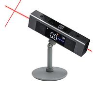 Protractor Digital Inclinometer, Angle Measure L-as-er Ruler, with Bi-directional Red Light Marking, Dual-Screen Angle Finder, Multifunctional Device Precise Professional (Dual L-as-er + Stand)