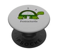 Protracturtle - Funny Math Turtle PopSockets Adhesive PopGrip