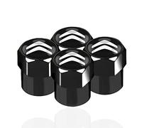 Protrex UK Black Wheel Valve Dust Caps. C1 C3 C4 Aircross Cactus C-Zero Berlingo Multispace Picasso Spacetourer CROSSBACK