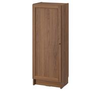 ProTuning BILLY/OXBERG Bookcase with door, brown walnut effect, 40x30x106 cm