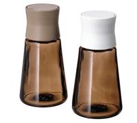 ProTuning HALVTOM Salt and pepper shakers, glass/brown, 12 cm