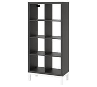 ProTuning KALLAX Shelving unit with underframe, black-brown/white, 77x164 cm