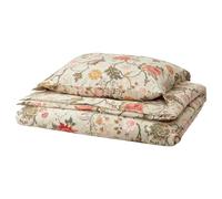 ProTuning NÄSSELKLOCKA Duvet cover and pillowcase, light grey-beige/multicolour, 150x200/50x60 cm