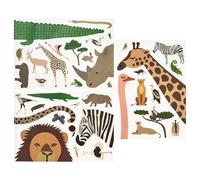 ProTuning SANDLÖPARE Decoration stickers, set of 3, multicolour/animals on the savannah
