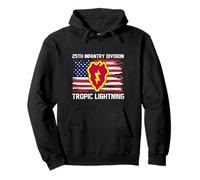Proud 25th Infantry Division Tropic Lightning US Veteran Pullover Hoodie