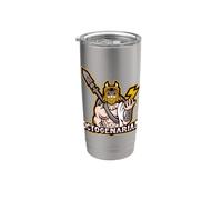 Proud 80th Birthday Octogenarian Featuring God of Thunder Stainless Steel Insulated Tumbler