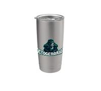 Proud 80th Birthday Octogenarian Featuring Masked Warrior Stainless Steel Insulated Tumbler