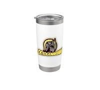 Proud 80th Birthday Octogenarian Featuring Mighty Warrior Stainless Steel Insulated Tumbler