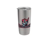 Proud 80th Birthday Octogenarian Featuring Spear Warrior Stainless Steel Insulated Tumbler