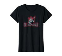 Proud 80th Birthday Octogenarian Featuring Spear Warrior Value Graphic T-Shirt, Women, Black, S