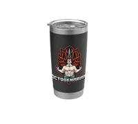 Proud 80th Birthday Octogenarian Featuring Strong Warrior Stainless Steel Insulated Tumbler