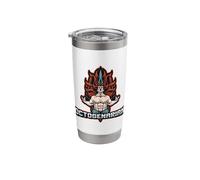 Proud 80th Birthday Octogenarian Featuring Strong Warrior Stainless Steel Insulated Tumbler