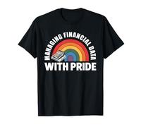 Proud Accountant Financial Data with Pride LGBTQ T-Shirt