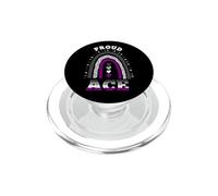 Proud Ace Asexual Pride Boho Rainbow PopSockets PopGrip for MagSafe