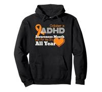Proud ADHD Mom Awareness Month Pullover Hoodie