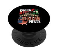 Proud African With American Parts African Americans PopSockets Adhesive PopGrip