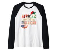 Proud African with American Parts African Americans Raglan Baseball Tee