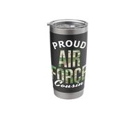 Proud Air Force Cousin Deployment Homecoming Graduation Stainless Steel Insulated Tumbler