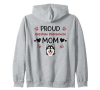Proud Alaskan Malamute Mom Alaskan Malamute Dog Lover Zip Hoodie