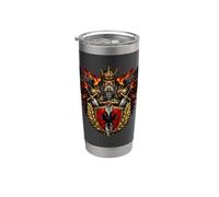 Proud Albanian Balkan Fighter Double Eagle Stainless Steel Insulated Tumbler