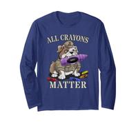 Proud All Crayons Matter Corp Team Military Jarhead IYKYK Long Sleeve T-Shirt