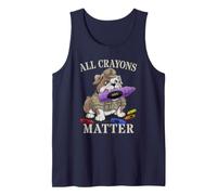 Proud All Crayons Matter Corp Team Military Jarhead IYKYK Tank Top
