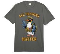 Proud All Crayons Matter Penguin Crew Jarhead Military SFMF Comfort Colors Adult Heavyweight T-Shirt
