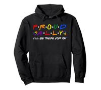 Proud Ally Pride Gay LGBT Day Month Parade Rainbow Pullover Hoodie