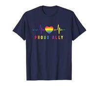 Proud Ally T-Shirt, Men, Navy Blue, 6X-Large