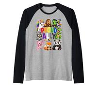 Proud Ally Unicorn Alien Bigfoot Axolotl Raccoon Panda Raglan Baseball Tee
