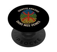 Proud Amazigh Identity Fingerprint Motif Berber Pride PopSockets Adhesive PopGrip