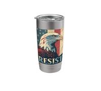 Proud American Defend Democracy - Anti Trump - Resist Stainless Steel Insulated Tumbler