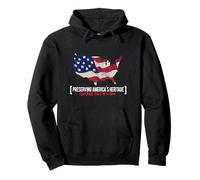 Proud American Heritage Picker Vintage Vibe Artwork Pullover Hoodie