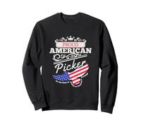 Proud American Heritage Picker Vintage Vibe Artwork Sweatshirt