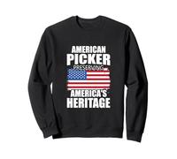 Proud American Heritage Picker Vintage Vibe Artwork Sweatshirt