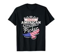 Proud American Heritage Picker Vintage Vibe Artwork T-Shirt
