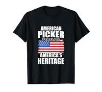 Proud American Heritage Picker Vintage Vibe Artwork T-Shirt