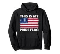 Proud American Patriotic: This Is USA My Pride Flag Pullover Hoodie