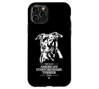 Proud American Staffordshire Terrier Dad Funny Dog Owners Case for iPhone 11 Pro