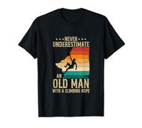 Proud an Old Man with A Climbing Rope Father's Day Family T-Shirt