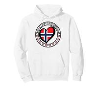 Proud And Lucky To Be Norwegian I Love Norway Flag Print Tee Pullover Hoodie