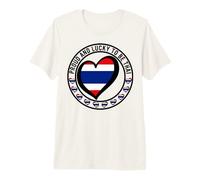 Proud and Lucky to Be Thai I Love Thailand Cool Flag Graphic Premium T-Shirt