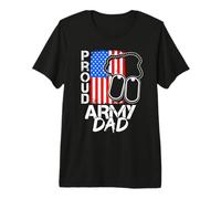 Proud Army Dad Military Dad Pride Premium T-Shirt