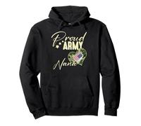 Proud Army NANA Camouflage Dog Tag USA American Flag Pullover Hoodie